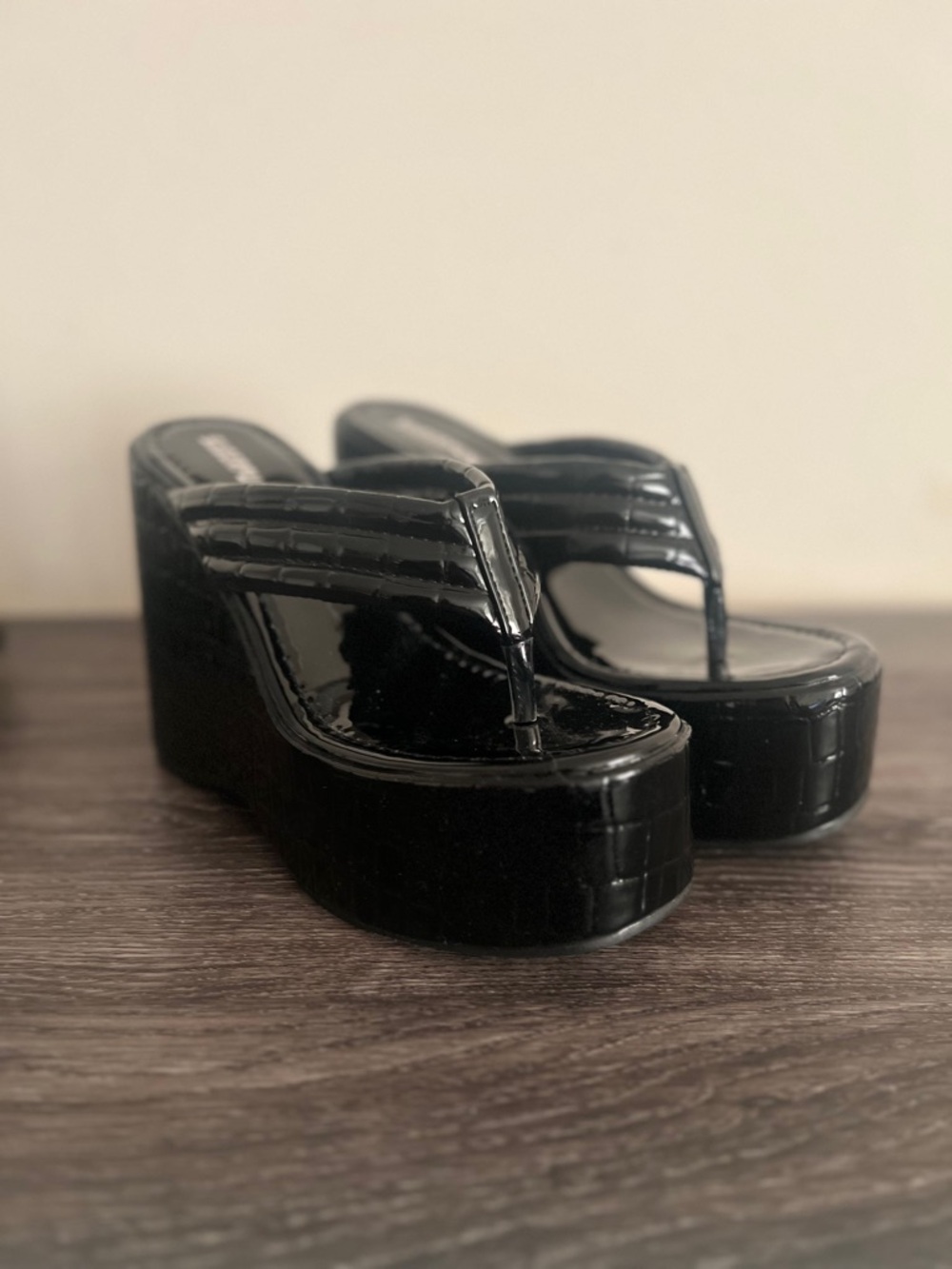 SHEIN Platform Wedge Heels